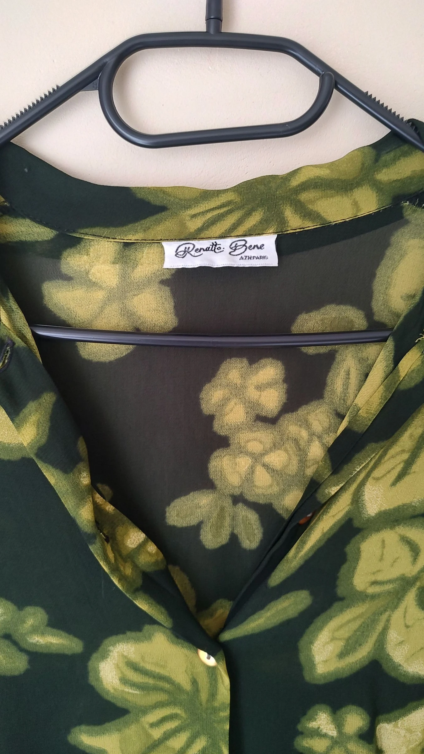 Blusa fluida con motivo floral verde - Talla única - Renatto Bene – photo 4